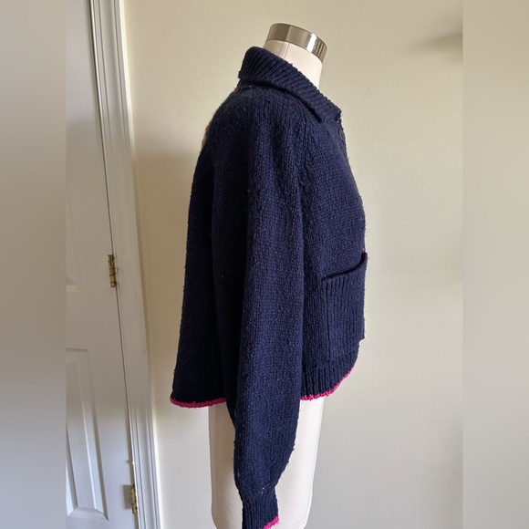 Anthropologie NWT The Jesse Dog Icon Cardigan Sweater Pilcro size XS - Picture 4 of 10